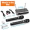 Pyle Pyle Portable Uhf Wireless Microphone System - Dual Bluetooth, 2 Handheld Mics, PA, Karaoke, DJ PDWM2125 - alternate 8